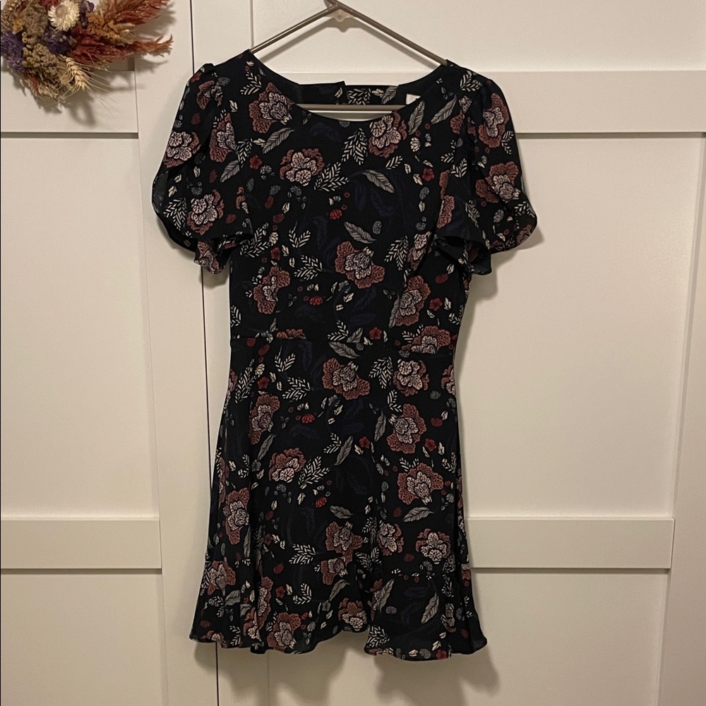 BB Dakota Navy Floral Mini Dress